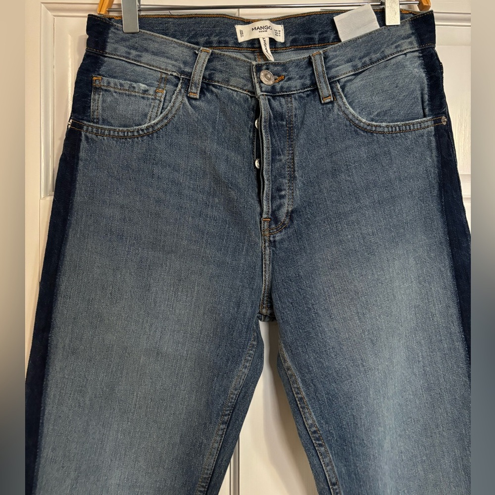 🚨3X$30🚨 Mango Blue Straight Leg Jeans Classic Style - Picture 3 of 13